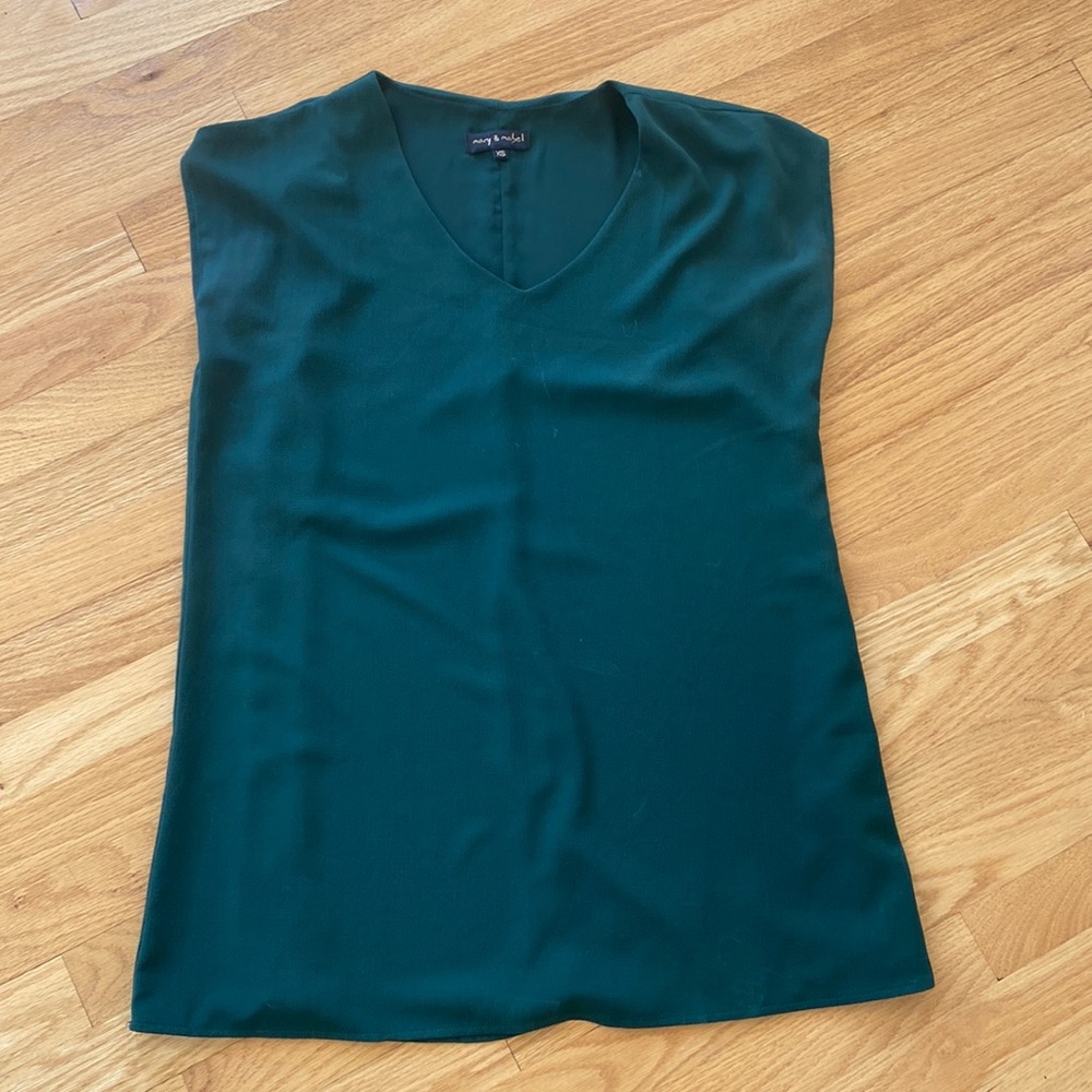 Hunter Green tunic or mini dress size XS